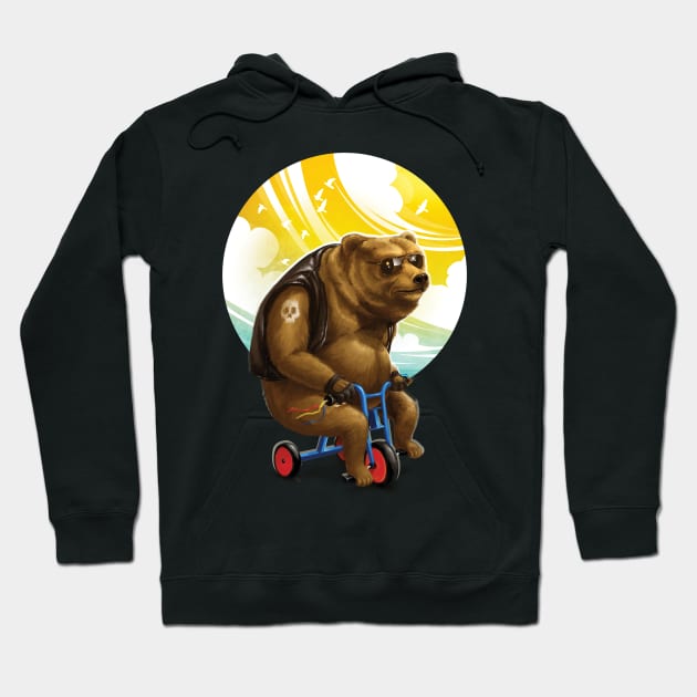 Born to bear wild Hoodie by dracoimagem